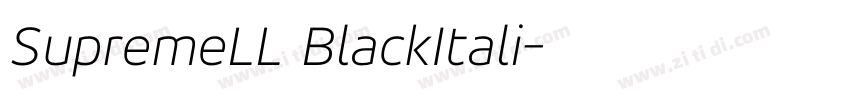SupremeLL BlackItali字体转换